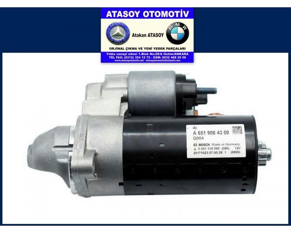 MERCEDES W212 E220CDI MARŞ DİNAMOSU 6519064300 6519062800 6519062300 6519061200 0009062302 6519060000 6519063100 6519060026 0001139085 0001139065 0001139408 0001139029 0986023033 0986024563 4280005511